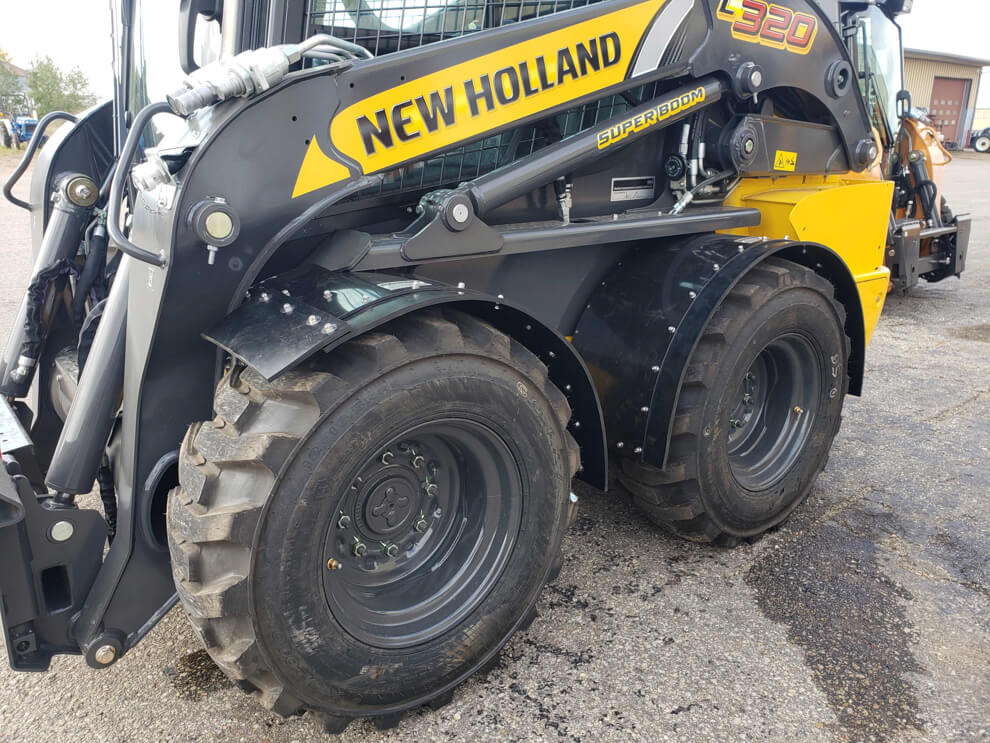 New Holland 320 Fender In Use
