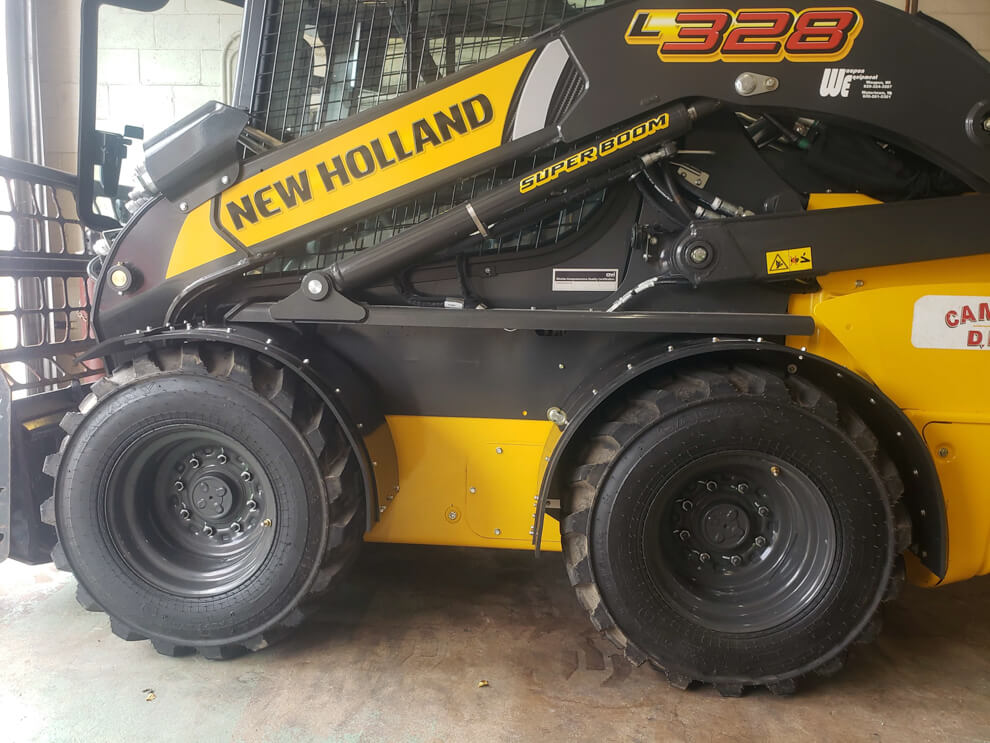 New Holland L328 Fender In Use