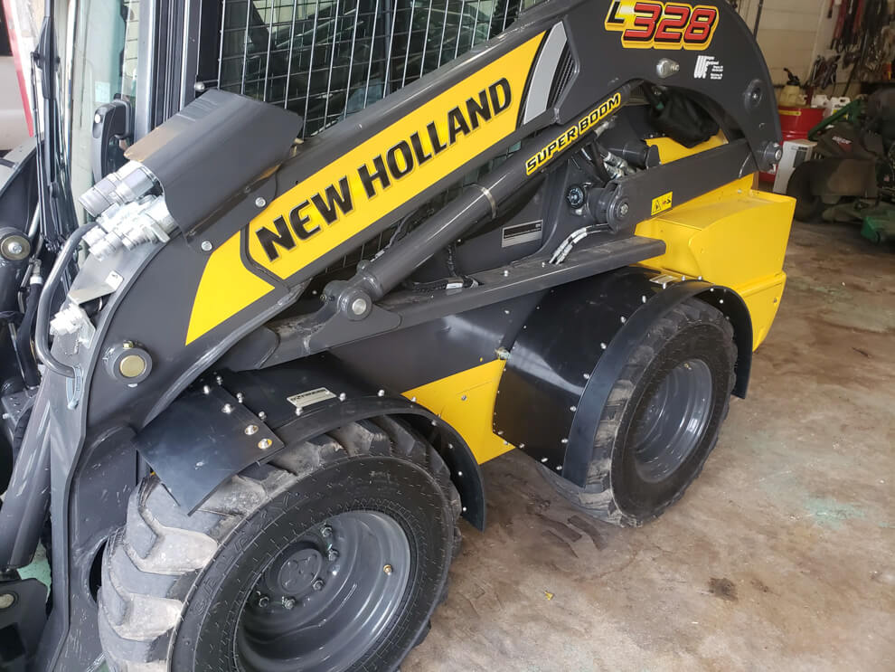 New Holland L328 Fender In Use