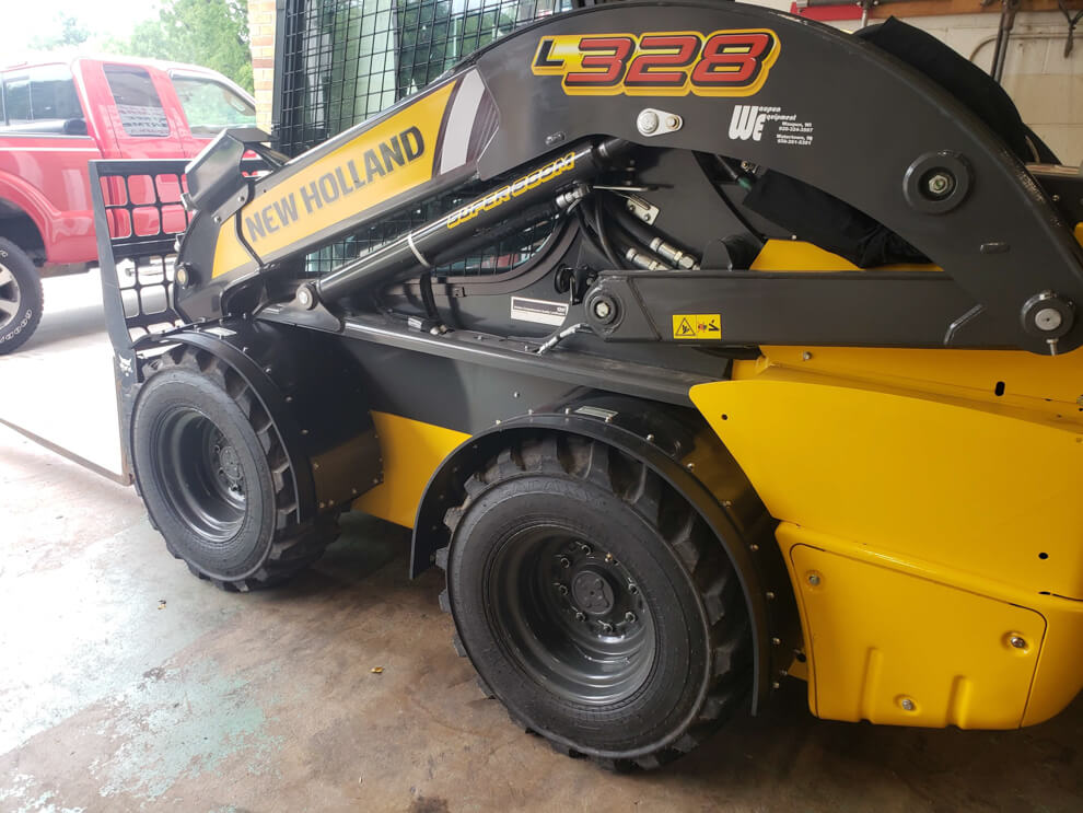 New Holland L328 Fender In Use